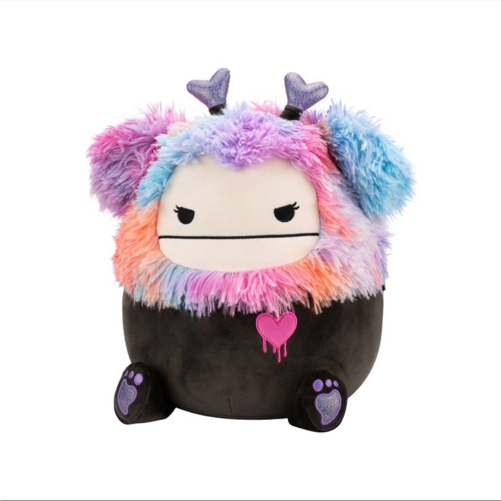 Squishmallows 12” Frumpy Girly Goth Black Bigfoot - Picture 5 of 8